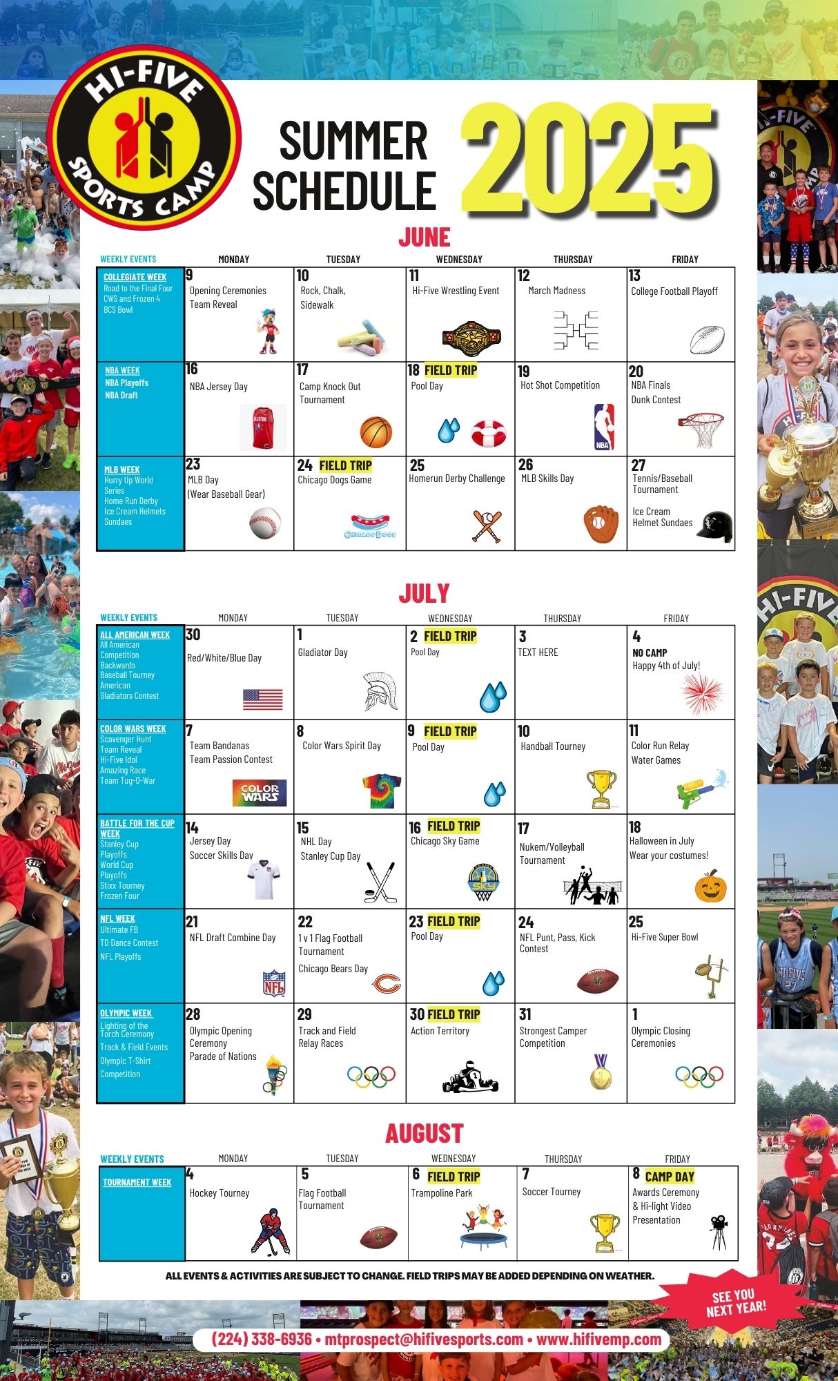 MP Summer Calendar 2025 New